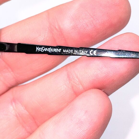 Yves Saint Laurent YSL 5083 Y505 Black Round Eyeglass Frames Made in Italy 90s - Picture 8 of 12